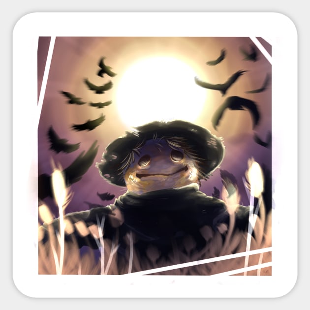 A Hymn for a Scarecrow Sticker by Fuzzycryptid